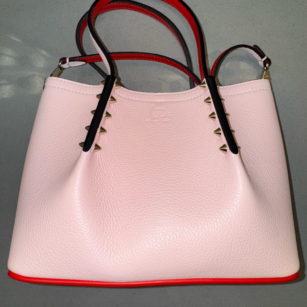Christian louboutin mini pink Cabata tote